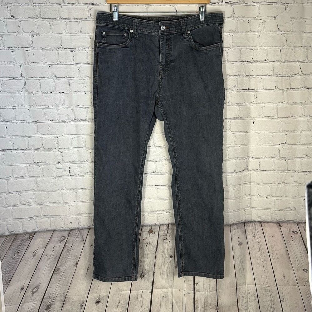 PrAna Mens Blue Bridger Slim Pant II size W35 x L30 Style# M4BD30315‎